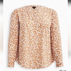 Torrid Georgette Hi-Low Pullover Long Sleeve Blouse Size 2X